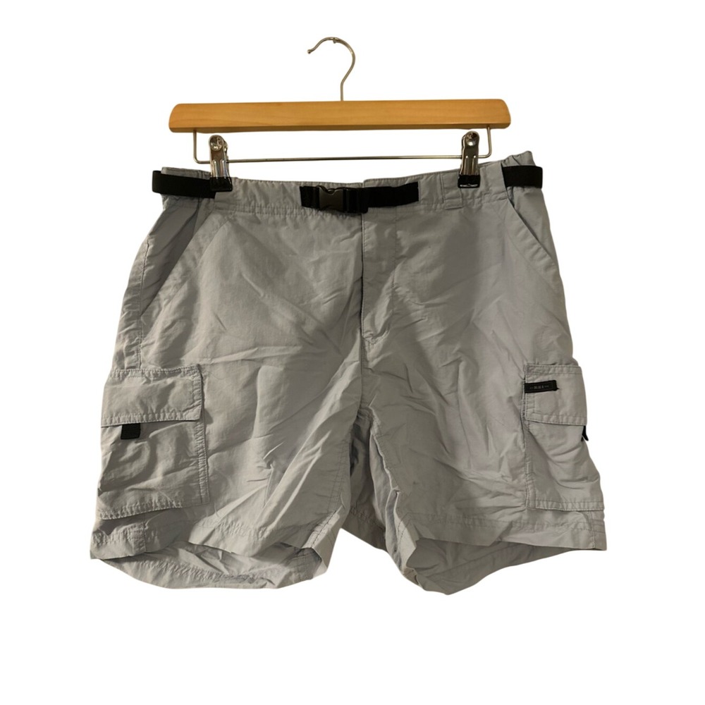 REI Light Blue Cargo Shorts with Built-In Belt UPF 50+ vintage hiking shorts